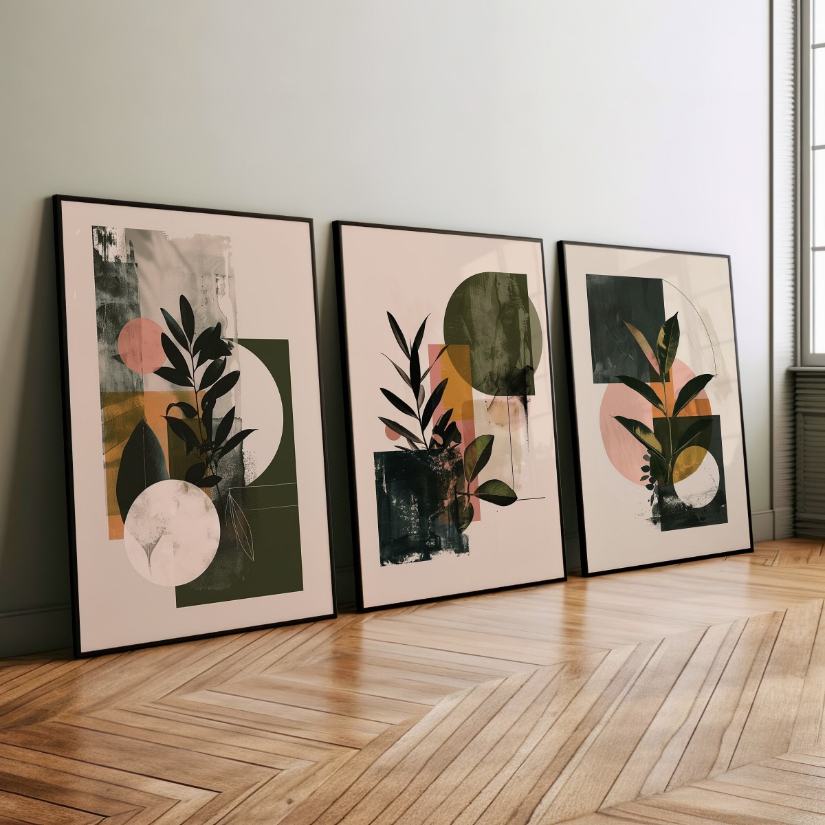 Abstract Canvas Set - Ensemble de 3 impressions sur toile