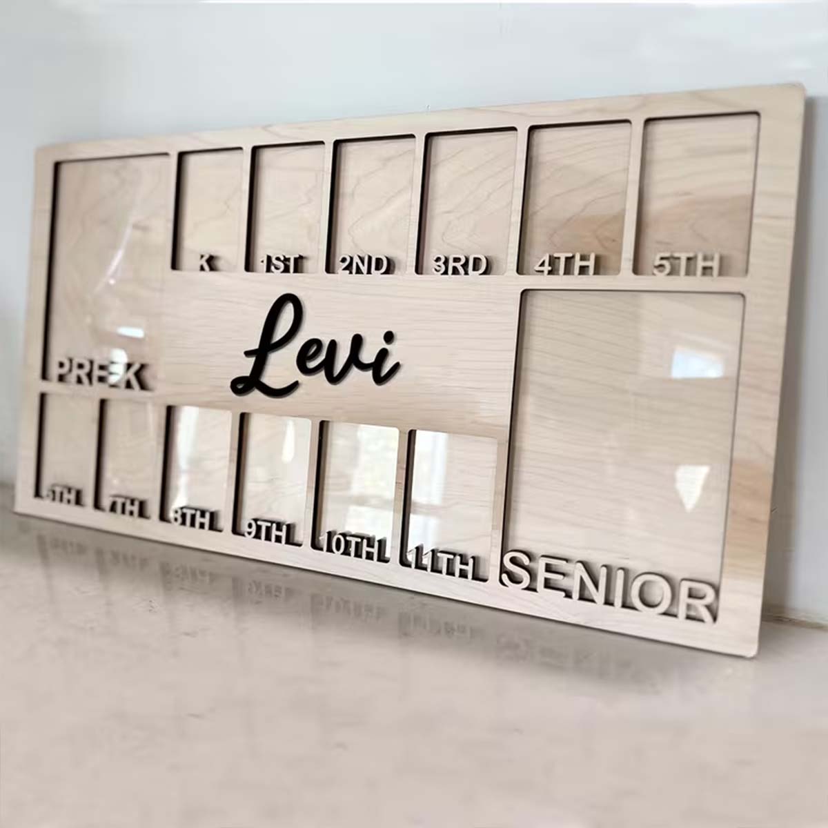 Picture Frame - Cadre photo personnalisé en bois, plaque