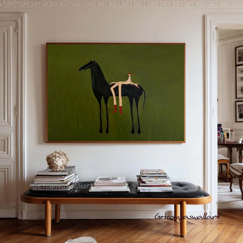 Interior Design Living Room - Impression sur toile d'art mural abstrait