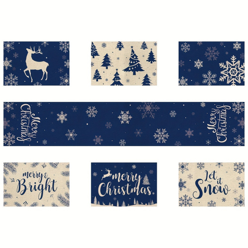 L'ensemble de napperon de Noël - Table Runner avis et prix