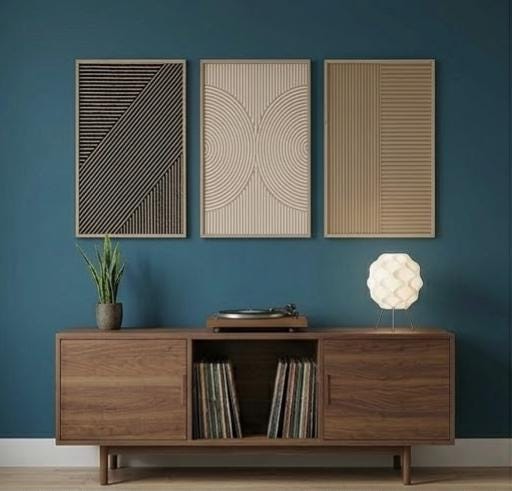 Lot de 3 tableaux muraux tript - Abstract Canvas Set avis et prix