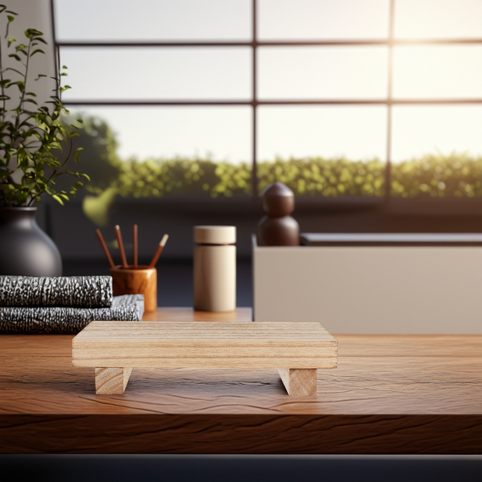 Petit support en bois, plateau - Vase Decor avis et prix
