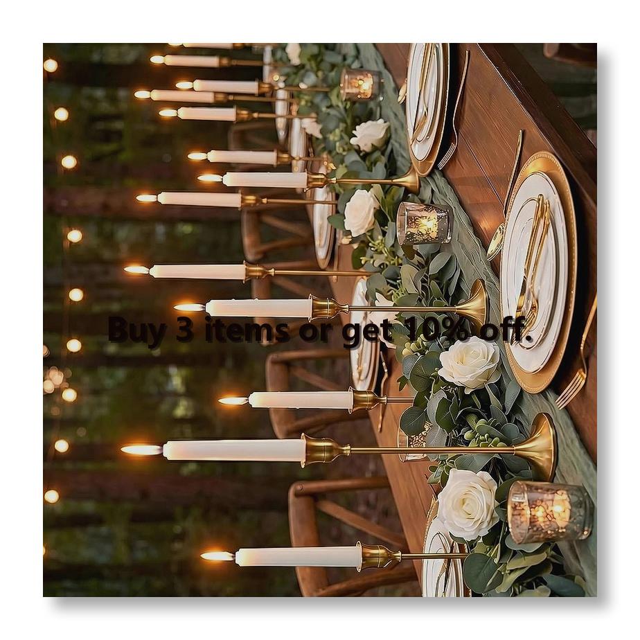 12 bougeoirs dorés, bougeoirs  - Candle Holder Decor avis et prix