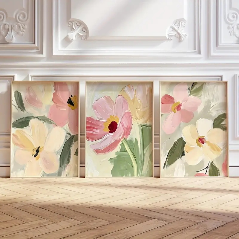 Affiches en toile florale Past - Abstract Canvas Set avis et prix