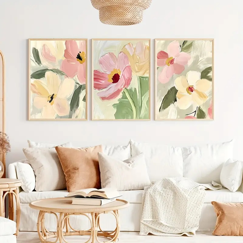 Affiches en toile florale Past - Abstract Canvas Set avis et prix
