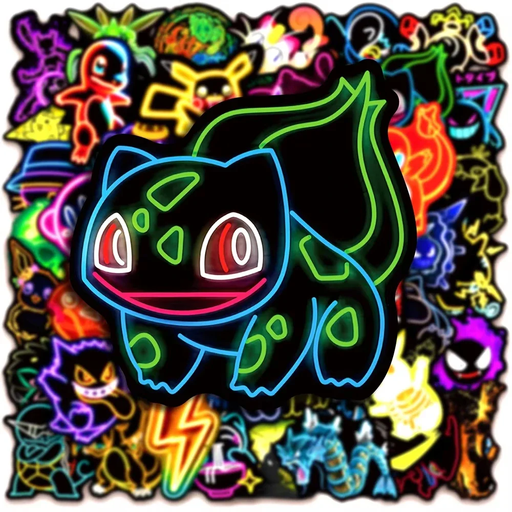 100 autocollants Pokémon néon, - Wall Sticker avis et prix